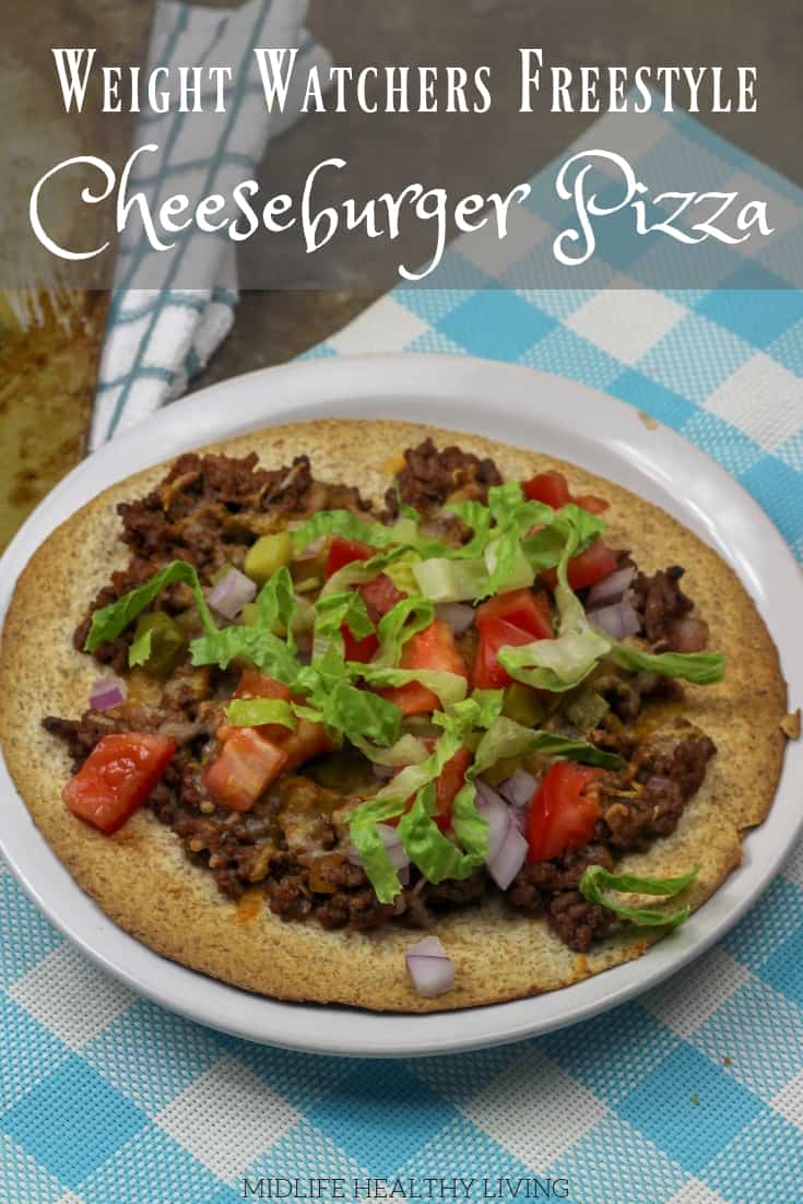 If you are a pizza lover like me, finding healthier alternatives while on the Weight Watchers program is a must! This Weight Watchers cheeseburger pizza recipe is great!