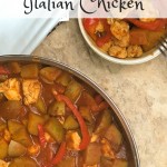 Weight Watchers Italian chicken is a one pot meal that you can make it less than 40 minutes. It's a low points dinner recipe that everyone will love.