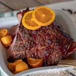 This Weight Watchers citrus and cranberry ham is a snap to make. There are 5 Weight Watchers Freestyle Smart Points in each serving of this delicious ham.
