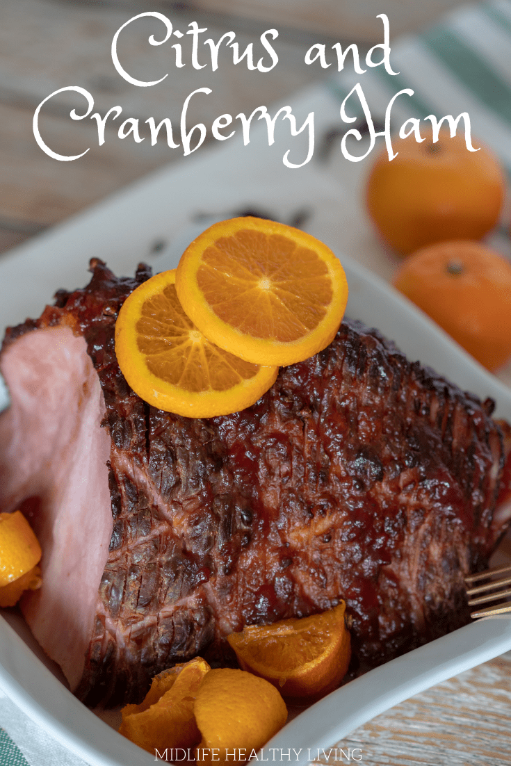 This Weight Watchers citrus and cranberry ham is a snap to make. There are 5 Weight Watchers Freestyle Smart Points in each serving of this delicious ham.