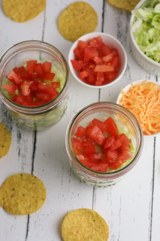 Taco Salad in a Jar Mason Jar Salad Recipe