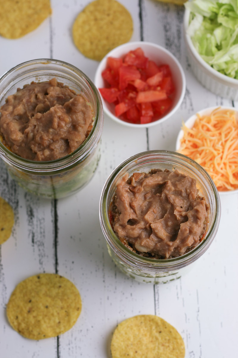 Refried beans.