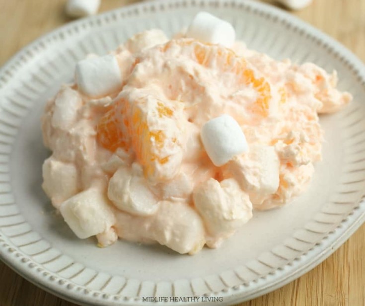 Orange fluff dessert is a quick and tasty recipe that the whole family will love. A healthy dessert choice that is low in Weight Watchers points and tastes great!