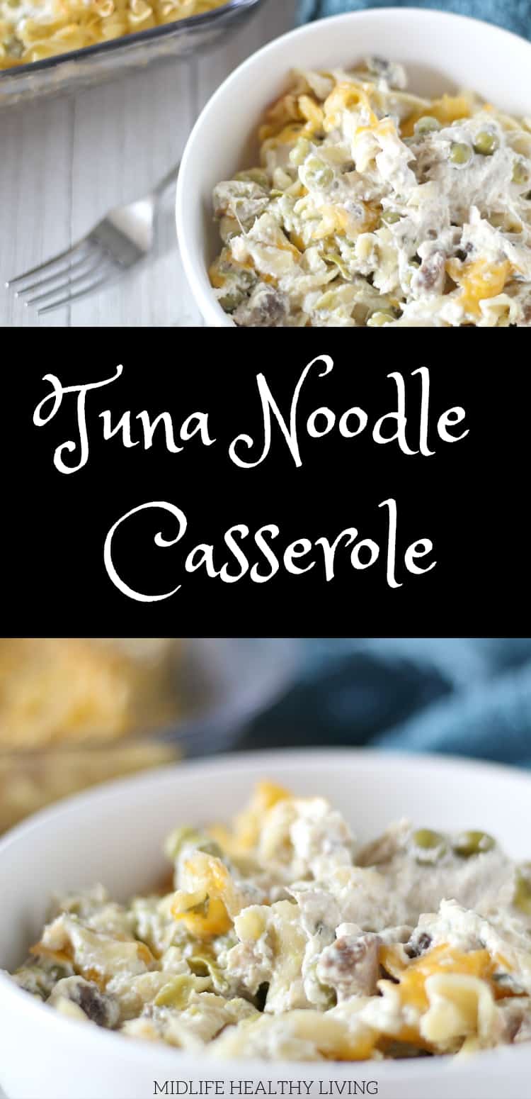 This healthy tuna noodle casserole is the perfect easy dinner recipe. My Weight Watchers tuna noodle casserole is low in points, easy to make, and great for meal prep! 