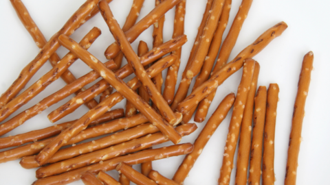 pretzel sticks.