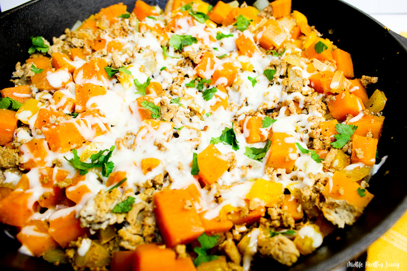 Ground Turkey Sweet Potato Skillet