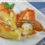 Stuffed shells are a classic Italian dish, comfort food at its best! This is a Weight Watchers stuffed shells recipe that's lighter but still very indulgent and perfect for family dinner! 