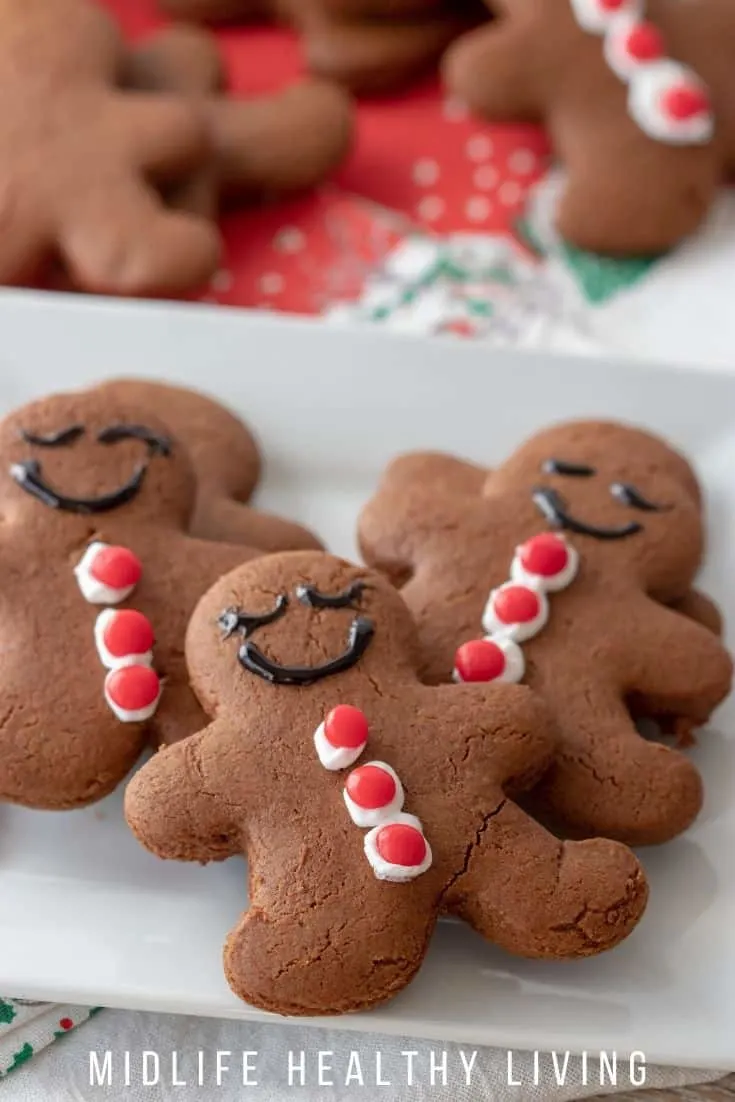Finished gingerbread people cookies