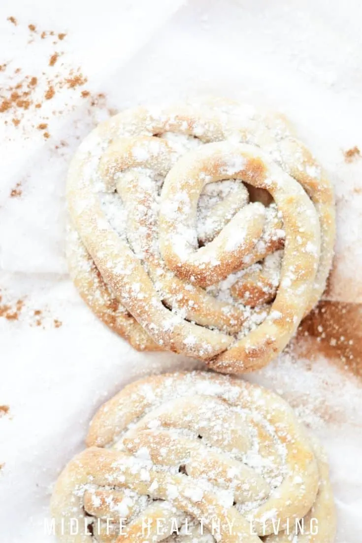 Finished shot of how to make funnel cakes