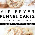 Pin for funnel cakes recipe