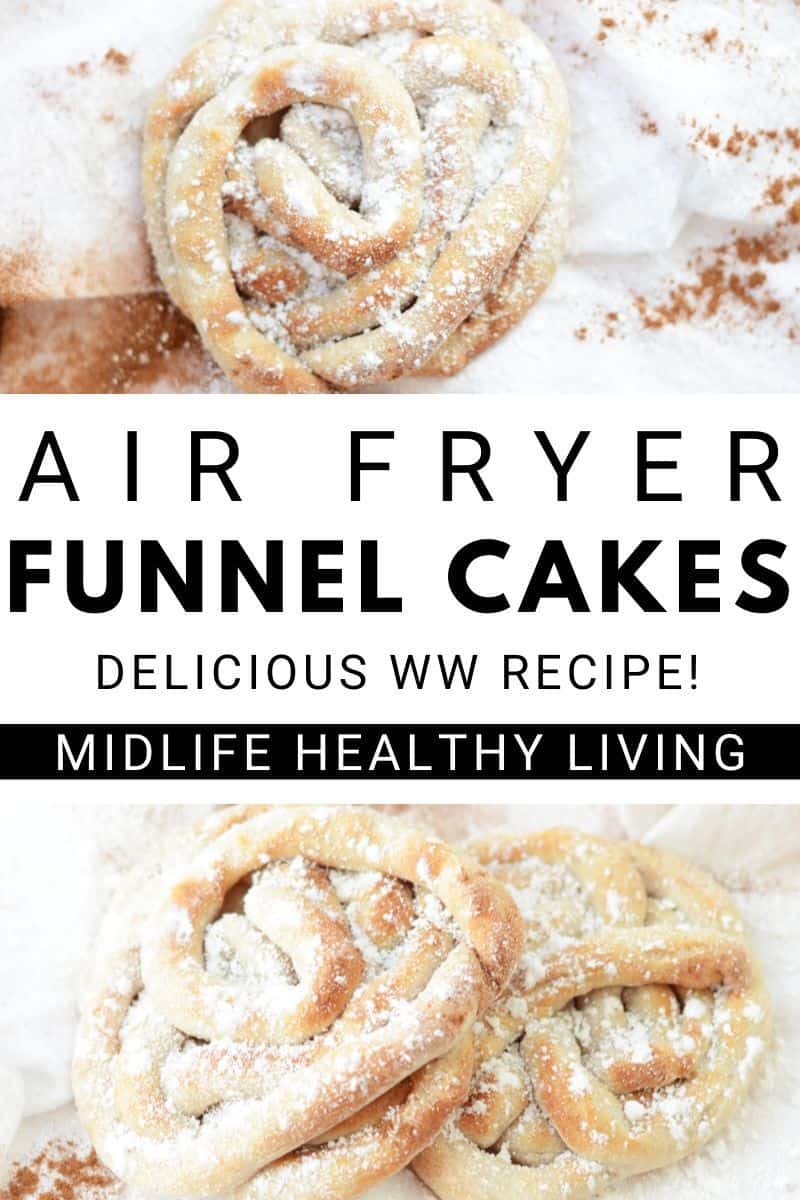 Pin for funnel cakes recipe
