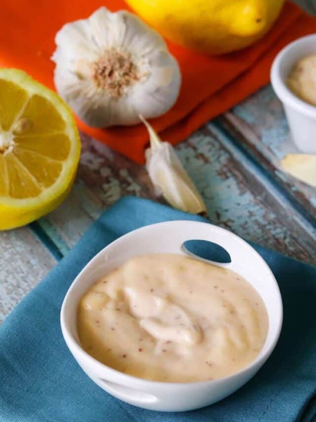 Homemade Garlic Aioli Recipe Story Midlife Healthy Living