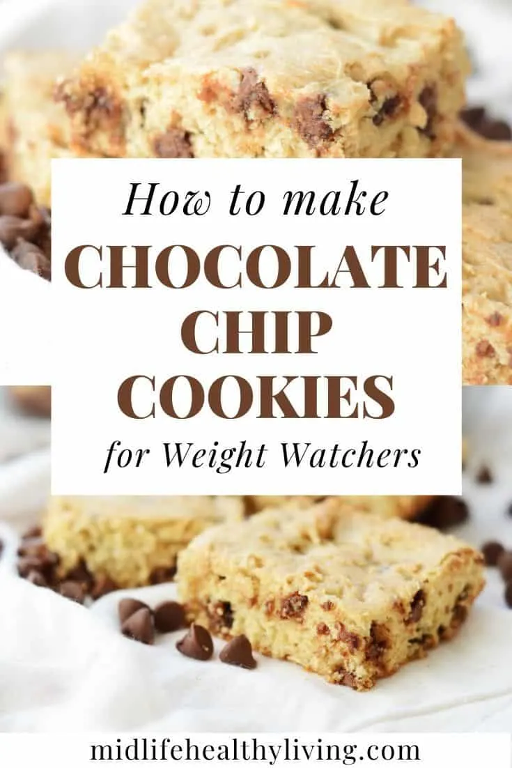 Another pin showing how to make chocolate chip cookies for WW.