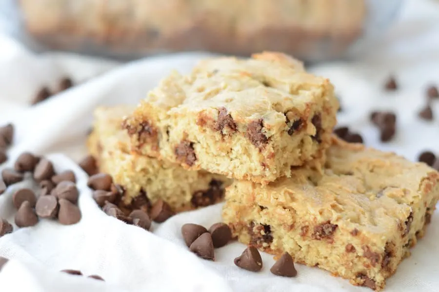 A closer look at the finished Weight Watchers chocolate chip cookies recipes