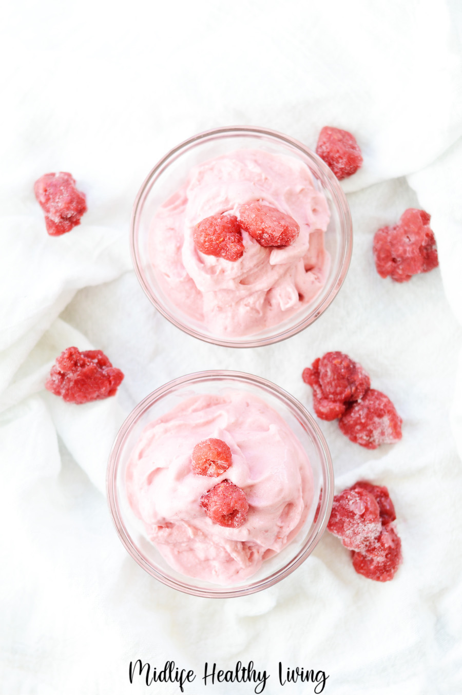 Top down look at the two bowls full of this delicious WW dessert recipe