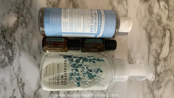 A look at the simple ingredients needed to make soap for your foaming dispensers.