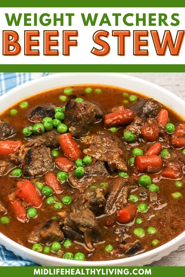 Pinterest image for Weight Watchers beef stew recipe