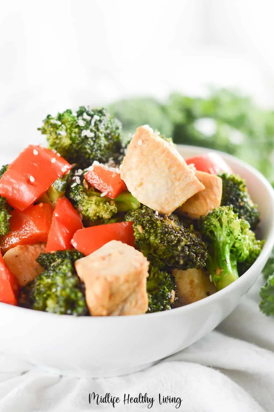 Here we see a bowl full of the finished recipe ready to be enjoyed.
