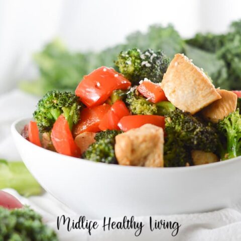 Featured image showing the finished chicken stir fry for Weight Watchers