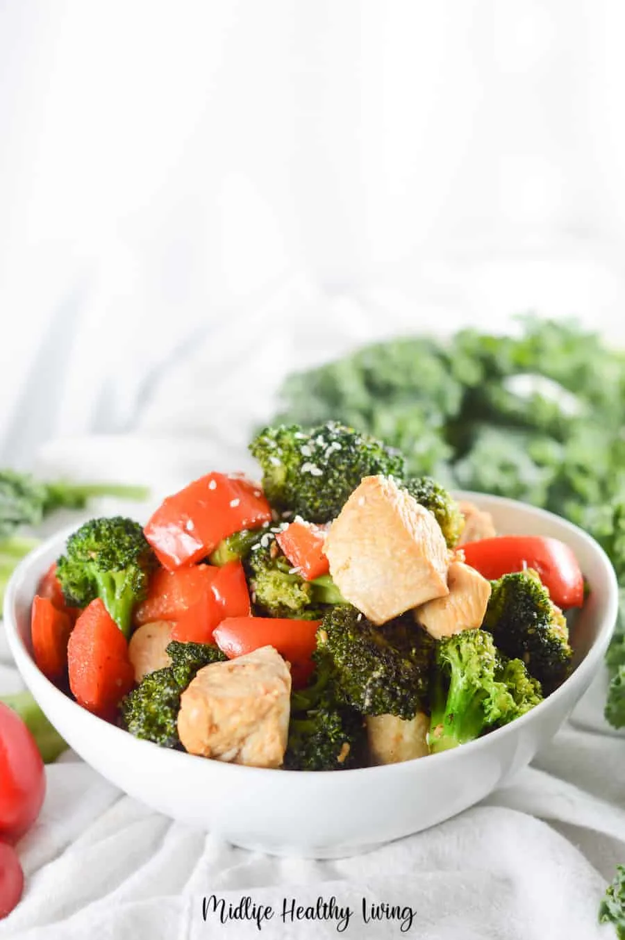 A dish full of the delicious takeout style recipe for dinner.
