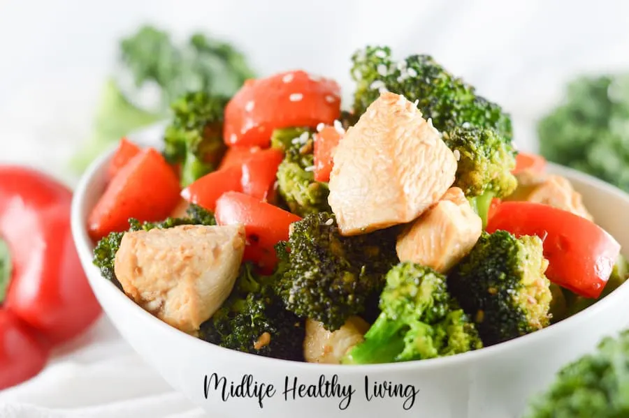 Here we see the finished healthy dinner recipe for weight watchers.