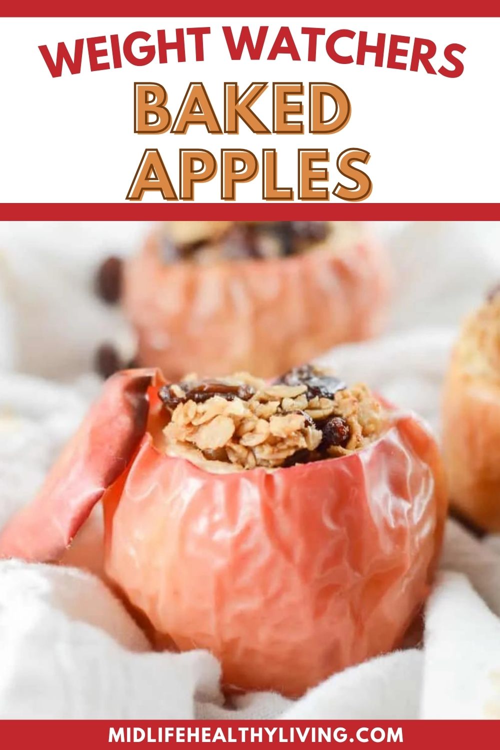 Pinterest image for Weight Watchers Baked Apples