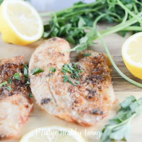 featured image showing the finished weight watchers tilapia recipe made in the air fryer.