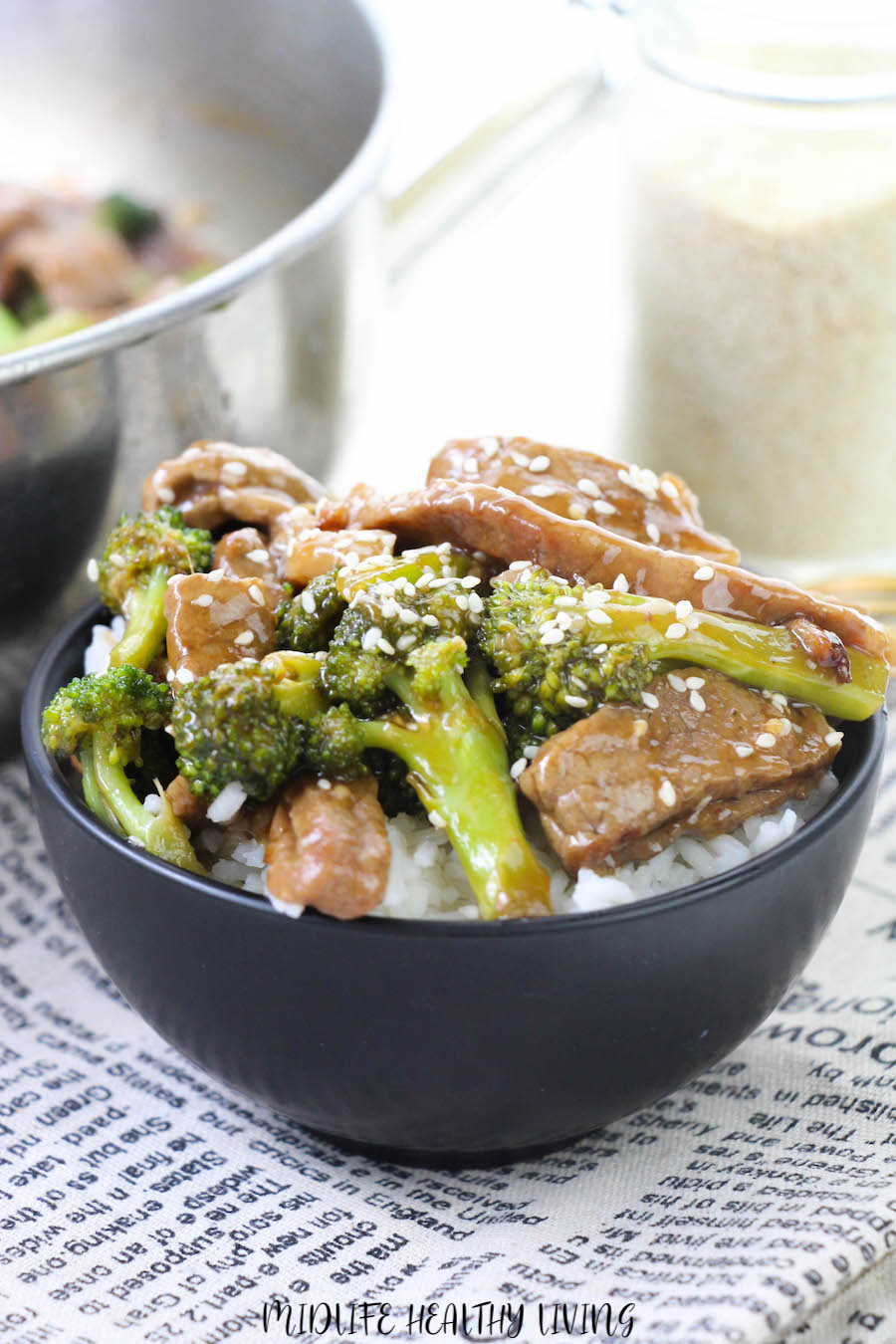 A bowl of the finished recipe ready to be served. 