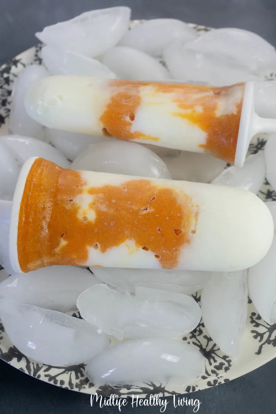 A final look at the weight watchers yogurt popsicles ready to eat. 