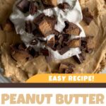 Pinterest image for peanut butter parfait.