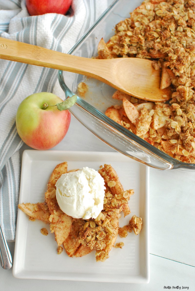 Weight Watchers apple crisp ready to eat. 