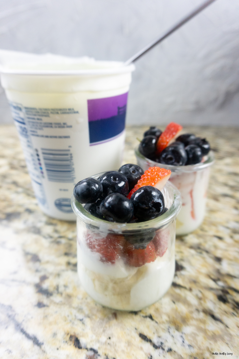 more fruit and yogurt added and topped off.