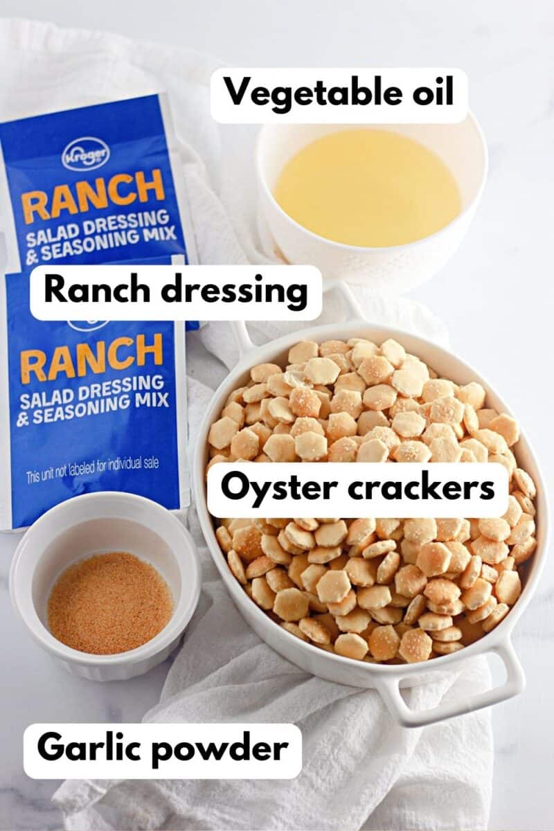 No Bake Ranch Oyster Crackers Recipe