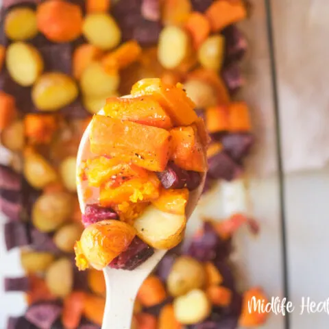 featured image showing the finished weight watchers roasted potatoes