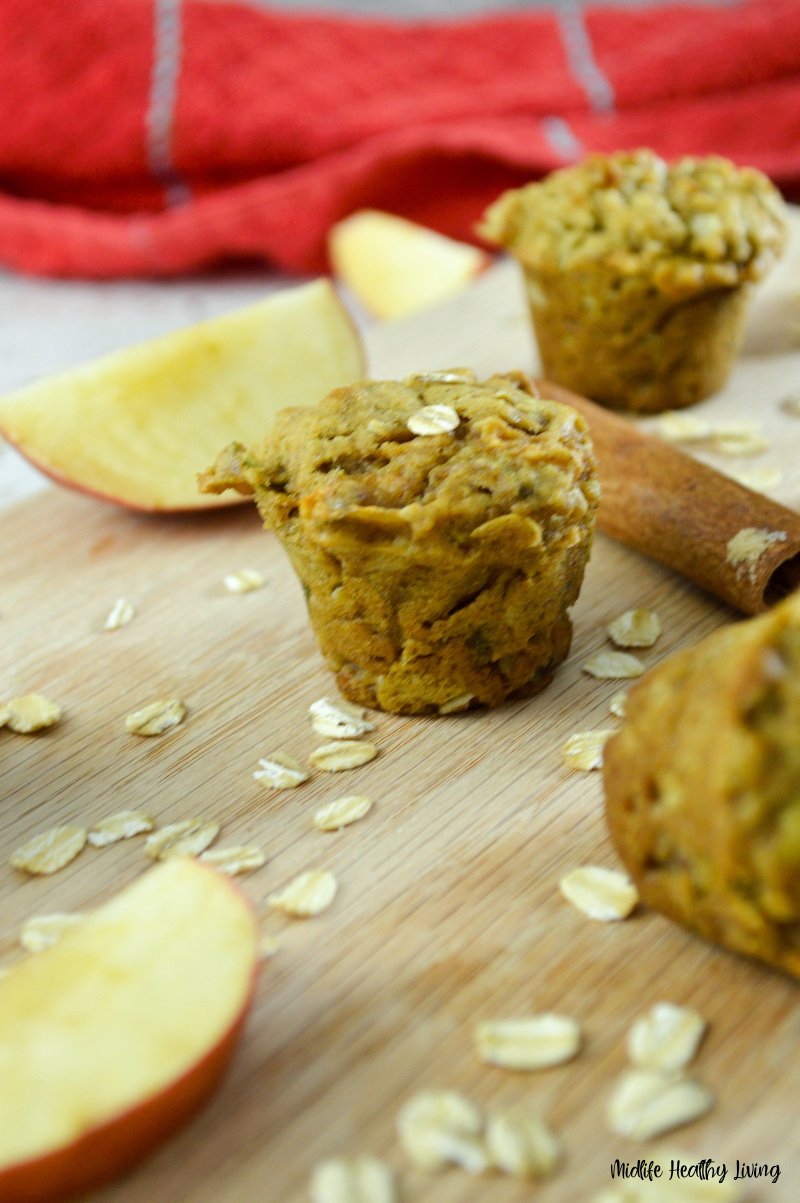 a look at the finished weight watchers apple muffins.