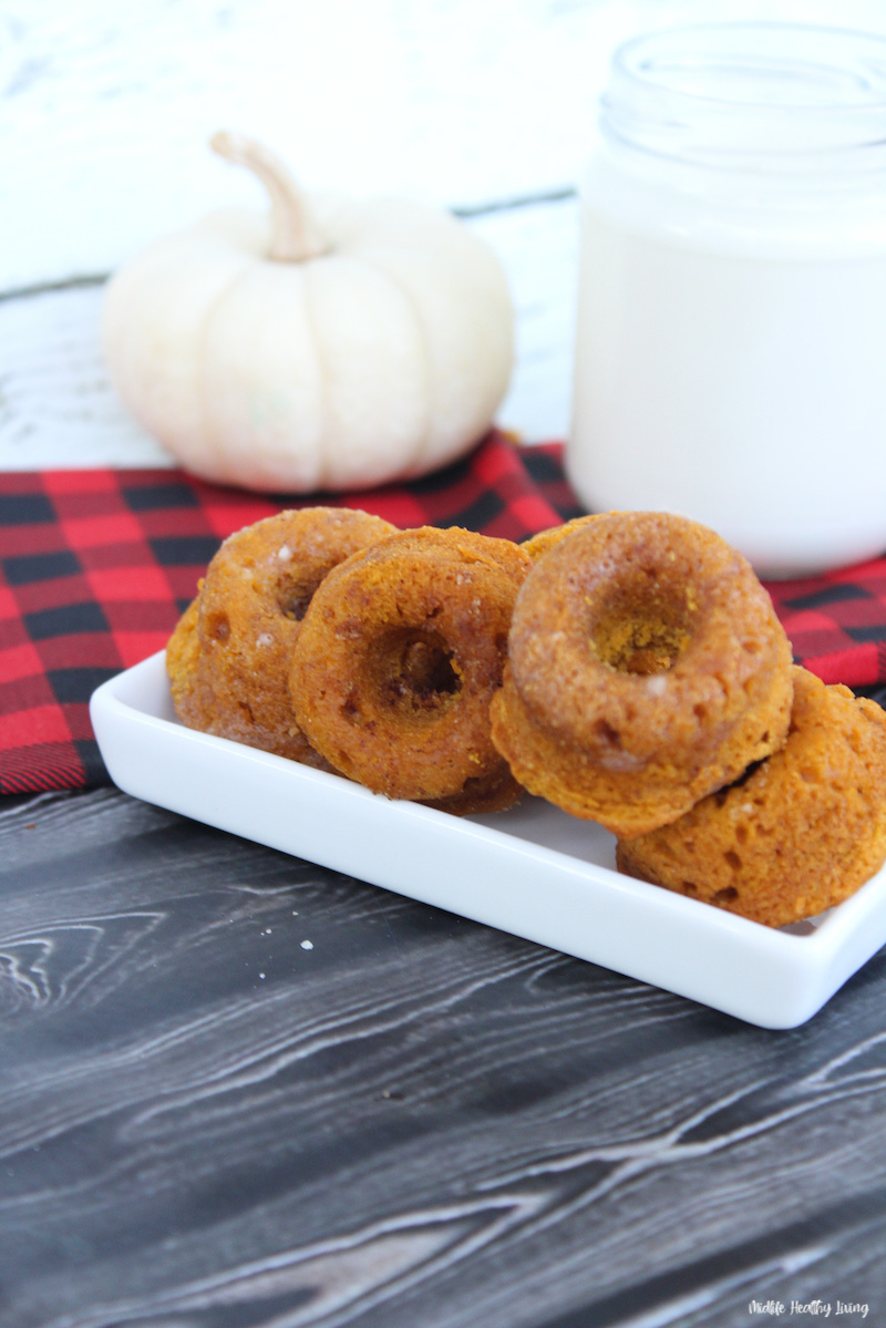 Finished baked pumpkin donuts