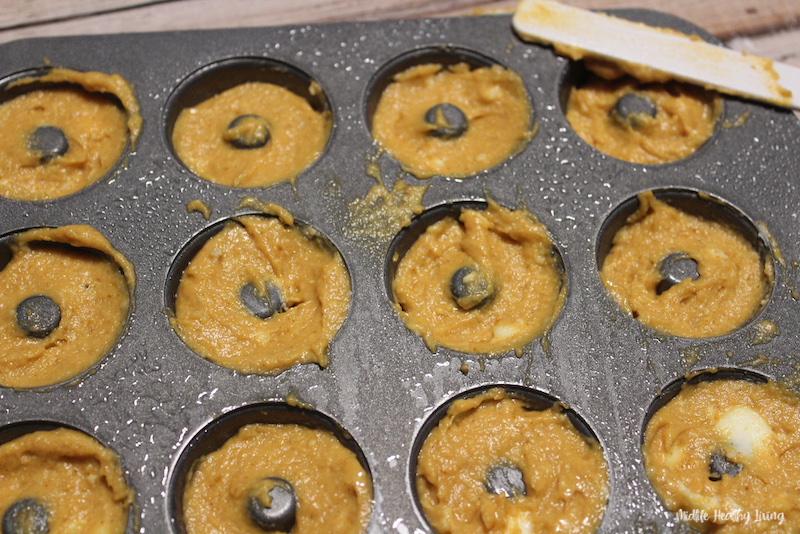 donuts ready for the oven. 