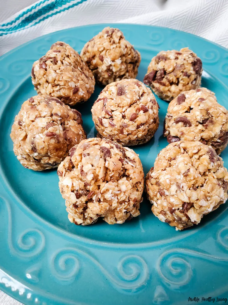 finished peanut butter energy balls