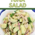 Pinterest image for Weight Watchers healthy tuna salad