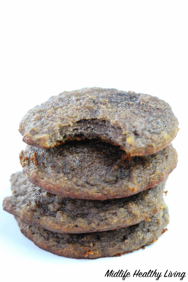 Featured image showing the finished keto banana cookies ready to eat