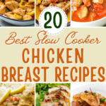 Pin showing the title Best Slow Cooker Chicken Breast Recipes