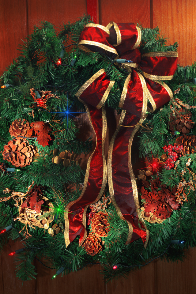 Christmas Bows For Wreaths Christmas Wreath Bows Images 3 640x960