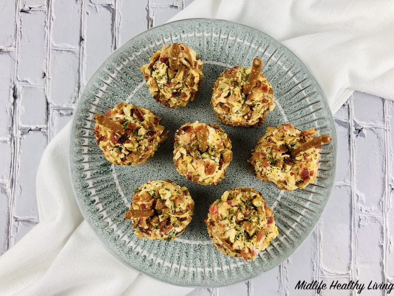 Top down finished healthy cheese ball recipe 