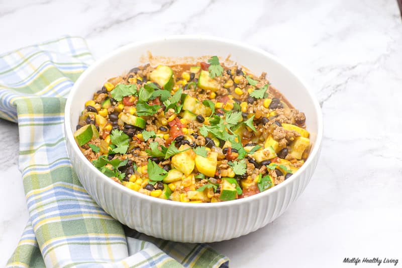 turkey zucchini bowl