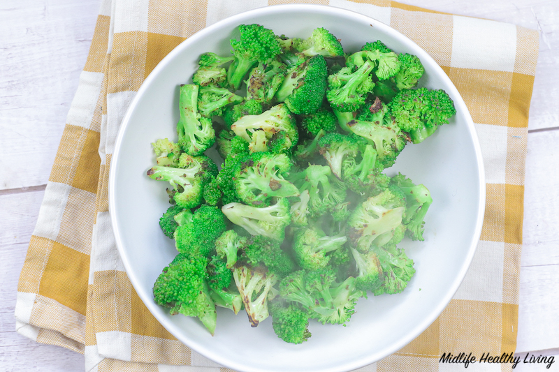 Adding in cooked broccoli