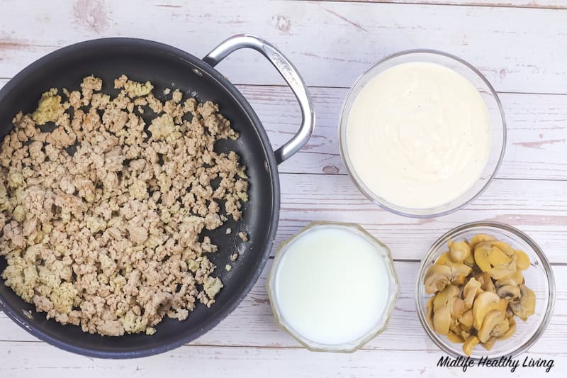 cooking the ground turkey