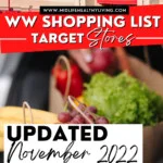 Weight Watchers Foods to Buy From Target Shopping List Pin