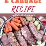 Corned beef and cabbage recipe Pinterest image