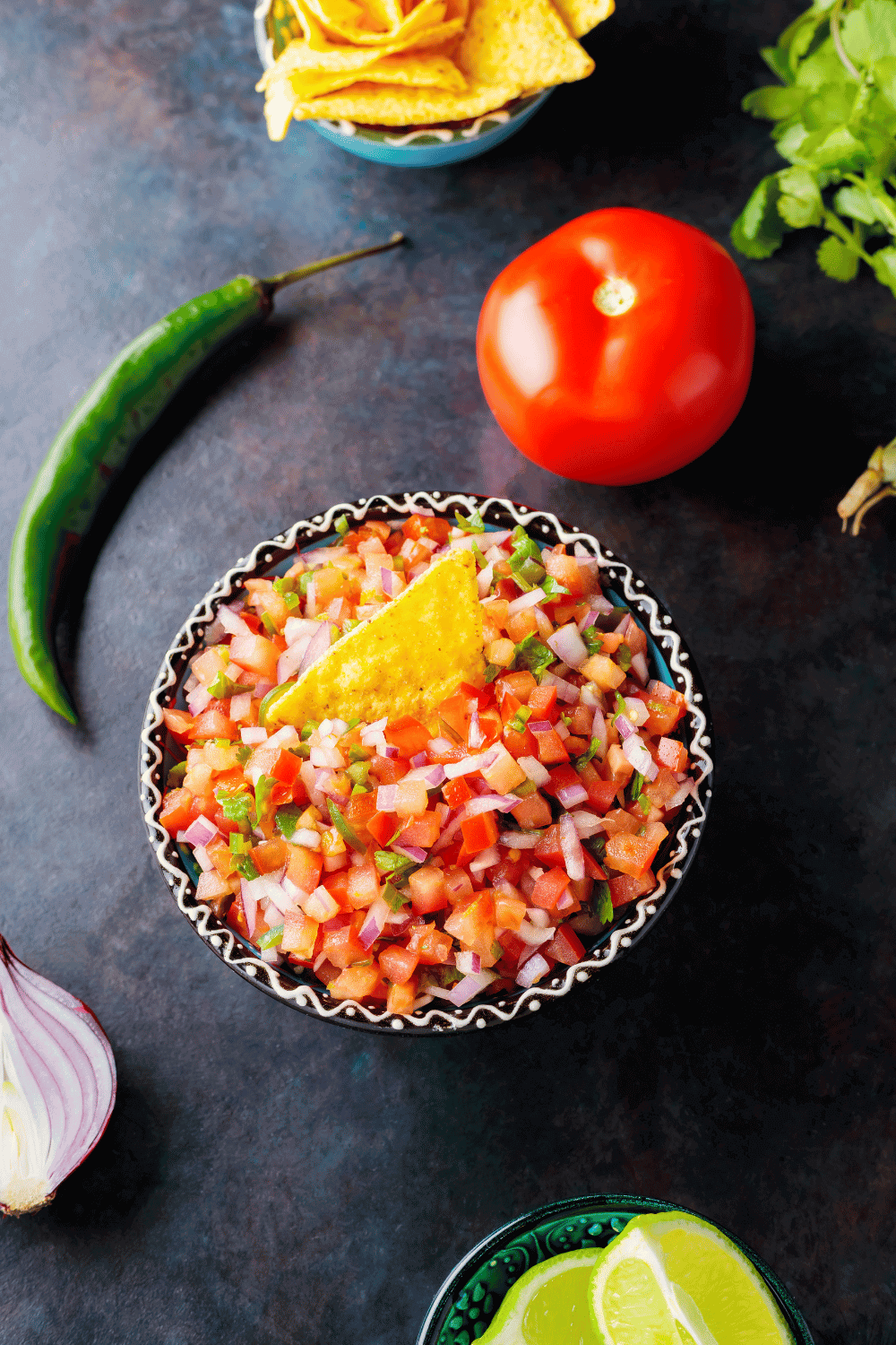 fresh pico de gallo as an idea for side dishes for tacos