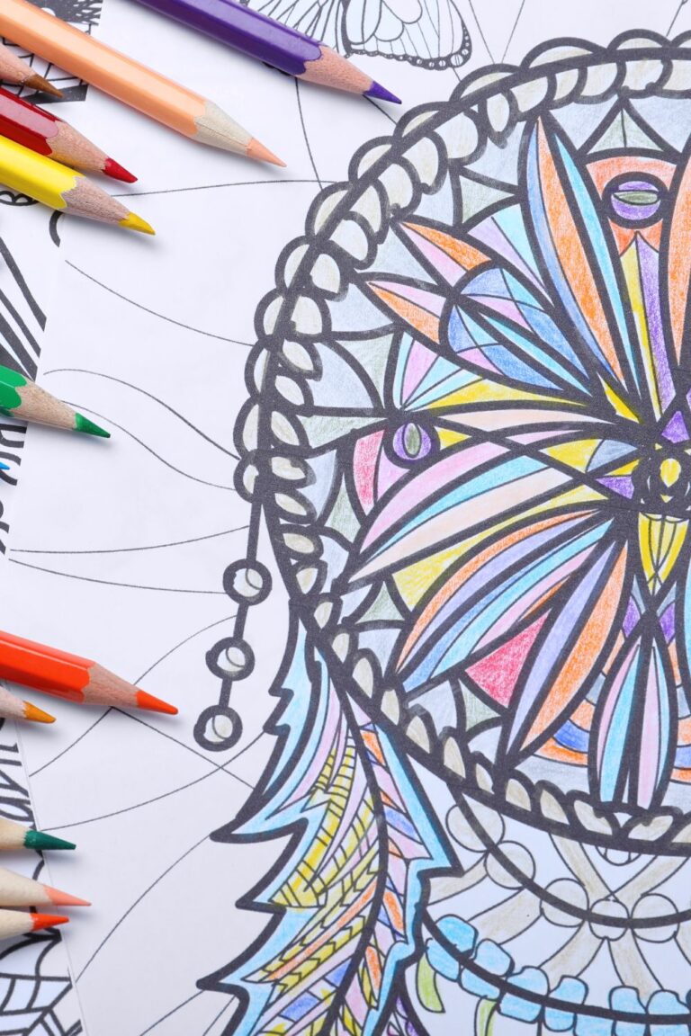 21 Cool Adult Coloring Pages - Cool Adult Coloring Pages Dream Catcher 768x1152 